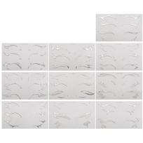 10 PCS Aurora Eyeliner Eyebrows Tattoo Stickers Glitter Metallic Makeup Patches  Club Night sidabras