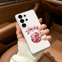 Brands S-stussyes-S Phone Case For Samsung S25,S24,S21,S22,S23,S30,Ultra,S20,Plus,Fe,Lite Transparent Cover Samsung S205G