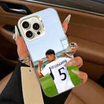 Jude Football B-Bellingham 5 Phone Case For IPhone 17 Air 16 15 14 13 12 11 Pro Max White  Sliver  Hard Cover iPhone14ProMax