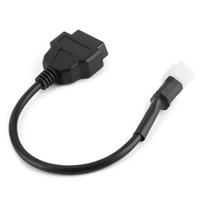 Diagnostics 6 Pin To OBD2 16 Pin Adaptor OBD Diagnostic Cable For DELPHI ECU For Benelli Motorcycle Fault Detection Connector juoda