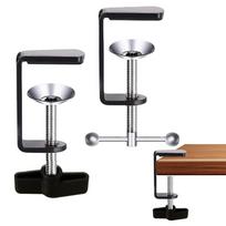 C Shape Table Mount Clamp Clip For Fittings Metal Microphone Stand Microphone Stand Eye Protection Table Tabletop Fixed Clamp HH-003