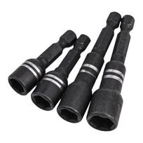 4Pcs Magnetic Socket Nut Driver Drill Bit Set Hexagonal Handle Tool Accessories Hexagonal Socket Hand Tools