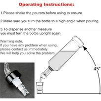 ABBY-40 Pcs 1Oz Automatic Measured Bottle Pourer - Spirit Measure Pourer Drinks Wine Cocktail Dispenser Home Bar Tools balta