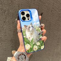 Fantasy cat pattern phone case suitable for iPhone 17 16 15 14 13 12 11 Pro/ Max/Plus anti-fall and shockproof rear cover iPhone 16Plus