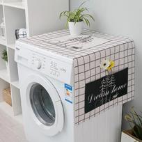 Nordic Washing Machine Cover Green Leaf Washing Machine Dust Cover Oven Microwave Refrigerator Protecor Modern Home Decor 35x95cm