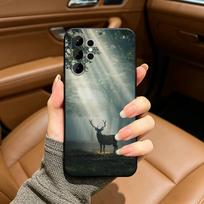 Deer -Hunting Phone Case For Samsung S25,S24,S21,S22,,Plus S23,S30,Ultra,S20,Fe,Lite,Black Soft Silicone Samsung S225G