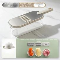 Effortless Multifunctional Vegetable Slicer Handheld Food Processor Vegetable Cutter  Cooking Prep 3 Blades