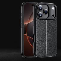 For Apple iPhone 17 Pro Case Cover iPhone 17 Pro Max Fundas Coque Shockproof TPU Soft Leather Phone Shell Bumper iphone 17 Pro iPhone Air juoda