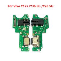 For Vivo Y17s Y36 Y28 5G USB Charging Board Dock Port Microphone Module Flex Cable Y17s Y36 Y28 5G