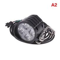 36-72V Electric Bicycle Light With Horn 12W Led Electric Scooter Led Front Light Waterproof Cycling Headlight For E-Bike as the picture