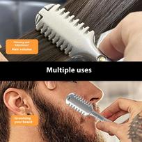Double Side Thinning Razor Zinc Alloy Barber Manual Shaving Razor For Salon Professional Hair Cutting Knife Holder Salon Tool