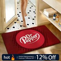 Soft Absorbent Non-Slip Rug Brand logo D-Dr Pepper Floor Mat Home Decor Doormat Bedroom Floor Mat Shower Carpet 40x60cm