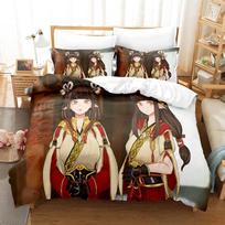 Fashion Game Monster Hunter Hinoa Minoto Bedding Set Single Twin Full Queen King Size Bed Set Adult Kid Bedroom Duvet Cover Sets 135x200cm