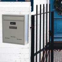 Large Wall Mount Mailbox with Lock Letter Box Rainproof Retro Style Drop Box