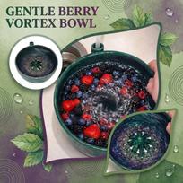 Ceramic Swirl Bowl with Integrated Drainage Design for Kitchen and Dining Use for Washing and Serving Vegetables and Snacks One Size