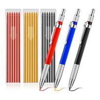 ABBY-Welding Pencil With Round Lead Kit Metal Welding Marker Set For Pipe Joints, Welders, Steel Construction, Carpentry