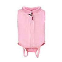 Adjustable Cat Recovery Suit Soft Comfortable Pet Anti-Lick Suit Solid Color Breathable Cat Weaning Suit Pet Supplies (Pink,S) rožinė