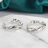 925 Sterling Silver Fashion Light Luxury Mobius Earrings Birthday Party Anniversary Gift