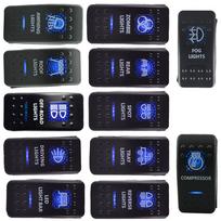 Atsparus vandeniui 12V 20A strypas ARB 5P svirties perjungimo jungiklis mėlynas LED šviesos automobilių pardavimas Tray Light