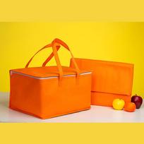 Didelės talpos izoliuotas maišas išsinešimui jūros gėrybėms šaltam išlaikymui Size 3: 43x29x25cm oranžinė