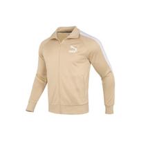 Puma Logo Print Casual Breathable Cardigan Sports Jacket Men Jacket Khaki 531368-24 L