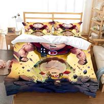 Duvet Cover S-South Park Pillowcase Bedding Set Adult Boy Girl Bedroom Decoration Children Gift Single Double Large Size Duvet Cover Set&EU Twin(135x200cm)