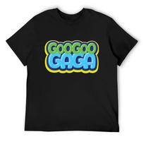 Goo Goo Gaga Logo T-Shirt customs design your own essential t shirt boys animal print fitted t shirts for men S juoda
