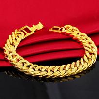 12MM 999 Real Pure Bracelet for Men Women Chain Bracelet Bangles Wristband African Gold Fine Jewelry 21cm&Yellow balta