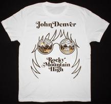 John Denver Rocky Mountain High Marškinėliai Balti Unisex S-5XL 1H0201 Unisex Marškinėliai M