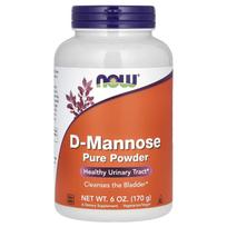 NOW Foods, d-manozė, gryni milteliai, 6 uncijos (170 g)