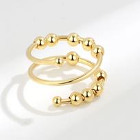 Rotating Anxiety Knuckle Ring For Women Spinner Fidgets Cute Animal Butterfly Flower Anti Stress Ring Party Jewelry Gifts Anillo resizable