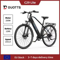DUOTTS C29 Lite Elektrinis dviratis 250W Atitinka ES reikalavimus 36V 13Ah Ilgas nuotolis 27,5  700C*42C Ploni ratai Miesto kelionėms