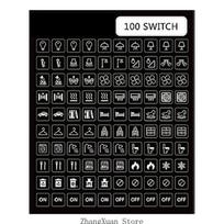 100Pcs Light Switchs Label Sticker Switchs Panel Labels Switchs Panel Label Decal 3XUF balta