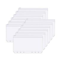 Marble Pattern A6 PU Leather 6-Hole Binder Journal Notebook for Cash Budget A6