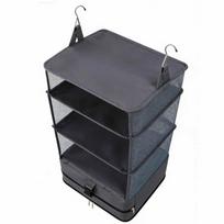 Suitcase Organizer Travel Luggage Organizer Portable Hanging Travel Shelves Collapsible Hanging Packing Cubes for