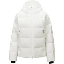 Skechers Basic Sports Series Solid Color Comfortable Fashion Down Jacket Women outerwear Bright-White P424W073-0019 S