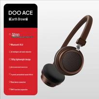 Edifier Doo Ace Vintage Bluetooth Headphones žemiškai rudos spalvos