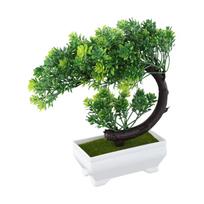Indoor Potted Faux Bonsai With Balanced Proportions For Harmonious Placement In Any Room No Trimming Or Feeding Required žalia