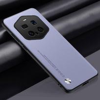 Luxury PU Leather Case For Honor Magic 7 RSR Back Cover Silicone Full Protection Phone Case For Honor Magic 7 Pro Magic7 Lite 5G Honor Magic 7 RSR šviesiai violetinė spalva