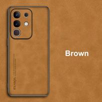 For Vivo Y29 4G Case Luxury PU Leather Phone Case For Vivo T4X Y29 Back Cover Matte Silicone Shockproof Full Protection Coque For Vivo Y29 4G ruda