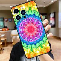 Trippy Tie Dye Floral Mandala Case For iPhone 17 16 15 13 12 11 14 Pro Max Mini Plus 16e 17 Air Bumper Cover Accessories iPhone 13Pro MAX