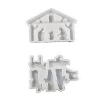 B-Est The Scene Of Jesus' Birth DIY Mold Christmas Decoration Home Furnishing balta