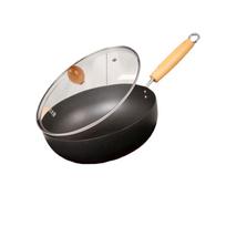 COOKER KING 28cm Wrought Iron Stir-fry Wok