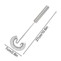 Stainless Steel Spiral Whisk Efficient Egg Beater & Mixer Heavy Duty Wire Whisk For Cooking Baking, Blending Sauces, Cream
