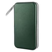 Hard Plastic DVD Case Storage CD Case Wallet Disc Cases Storage Binder CD Case Holder  CD/DVD Album tamsiai žalia spalva