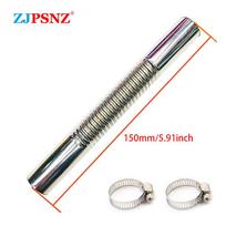 Air Diesel Parking Heater Stainless Steel Exhaust Pipe Tube Gas Vent Hose For Auto Car Truck VAN 13cm15cm 60cm 120cm 200cm 300cm 150mm