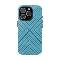 Blue Stripes Phone Case for iPhone 17 16e 16 15 14 13 12 11 X XS XR XSMAX 7 8 Air Pro Max Plus Luxury Double-layer Back Cover iPhone 11