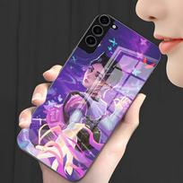 V-Valorant Game Phone Case For Samsung S26 S25 Plus S20 S20 Plus S22 Ultra S23 FE S21 Plus S21 Ultra Glass Cover Samsung S20 Ultra