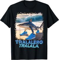 Tralalero Tralala Italian Brainrot Meme T-Shirt Mens Womens Tees Top unisex shirt L
