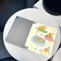Smart Cover for IPad 10th Generation Case Air 4/5 10.9 Pro 11 2nd 3rd 4th for Samsung Tab S10 S9 12.4 A9 8.7 Inch Luck Capybara ipad mini6 8.3